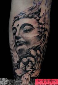 jóképű Buddha fej tetoválás tetoválás minta