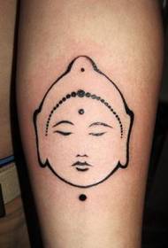 rokas gudrs totems Budas galvas tetovējuma raksts