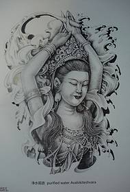 Unha tatuaxe tradicional de Guanyin