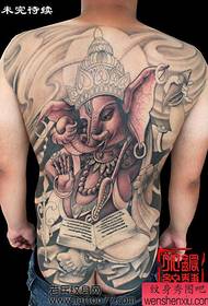 cool full-back god tattoo-ûntwerp