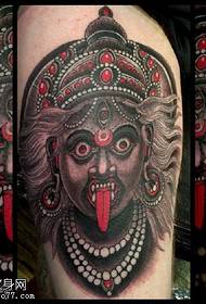 Deusa religiosa indiana Carly pattern di tatuaggi