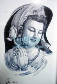 Modeli i Tattoo Tradicionale Kineze: Fotografia e modelit të tatuazhit Guanyin Bodhisattva