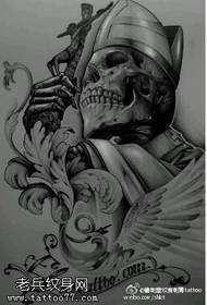Modello di tatuaggio Gesù croce portatile