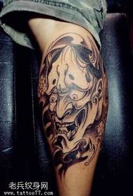 disegno del tatuaggio gamba nera