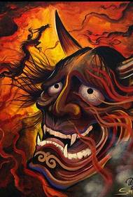 Japanese traditional tattoo: Japan Prajna tattoo pattern