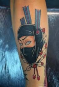 Tema Ninja Jepun daripada 9 gambar tatu Ninja