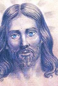예수 문신 패턴 사진 문신의 초상화