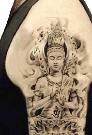 Brazo Guanyin Tatuaje Patrón