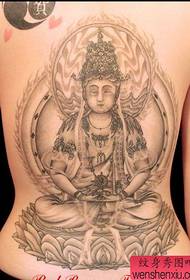 Tattoo 520 galéria: Teljes hátú Buddha tetoválás mintás kép
