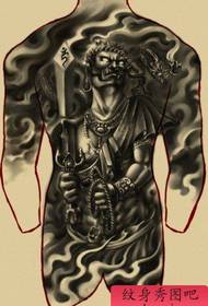 Религиозни узорак тетоважа: Супер доминирајући потпуно непрепознатљив узорак краљеве тетоваже