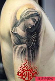 arm gewilde gewilde Madonna-tatoeëring patroon