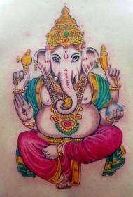 imagem de tatuagem Hindu deus deus cor de volta