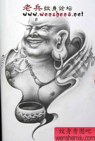 Popular Super High Maitreya Buddha tattoo picture