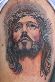 arm Jesus tattoo pattern