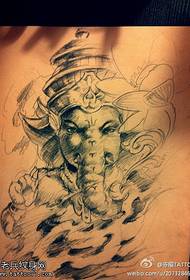 малюнок татуювання рекомендував одну картину богів та рукописи