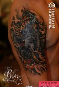 braccio popolare Cool come un modello del tatuaggio del dio