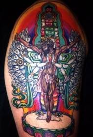 ngjyra e modelit të tatuazheve Surreal Jesus