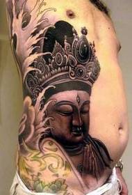 Guanyin vesi aalto tatuointi malli