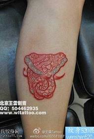 lábak, az elefánt totem tetoválás mintája