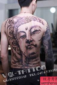 jonges werom klassike full back stien Buddha head tattoo patroan