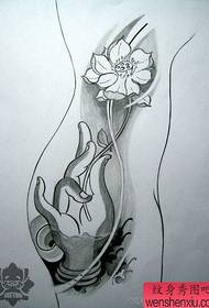 ხმოვანი Lotus Tattoo ნიმუშის სურათი