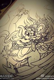 Religious Thai Buddha tattoo manuscript picture