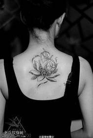 Klassesch Bergamot Lotus Tattoo Muster