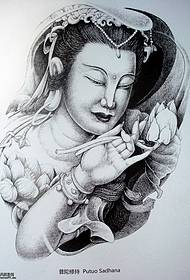 a Guanyin tattoo pattern