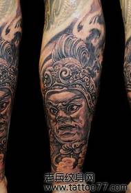 Όμορφη μοτίβο τατουάζ Arm Wei Wei Bodhisattva
