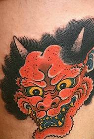 nabor japonskih zlih alternativnih slik totemskih tetovaž
