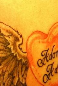 Obraz tatuażu skrzydła 157278-Zdjęcie wzoru tatuażu anioła łzy