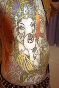 cintura maschile Colore laterale cum'è mudellu di tatuu di dio