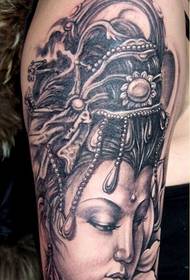 очень персонализированный рисунок татуировки Будды Гуаньинь рекомендуется