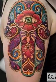 Patrón de tatuaxe a man exótico de Fátima