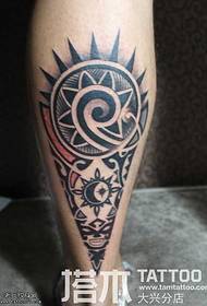 Shank Maya Totem tatoveringsmønster