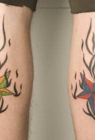 Chimoto cha Trib Colour Tribal mu Colour tattoo