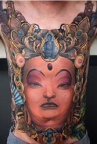 abafana belly ukupenda watercolor umdwebo Domineering Maitreya Buddha indawo enkulu tattoo izithombe