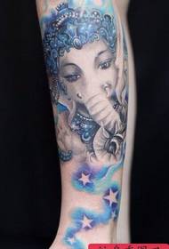 Pattern Pattern ng Tattoo ng Diyos: Mga binti tulad ng pattern ng tattoo ng Diyos