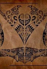 Ръкопис на татуировката на майя Тотем