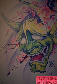 Prajna tattoo pattern: color prajna cherry Tattoo pattern tattoo picture