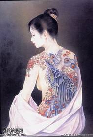 Tattoo show pildiriba pakub komplekti väikese naise suurepäraseid ukiyo-e tätoveeringumustreid tätoveeringute seeriasse 1