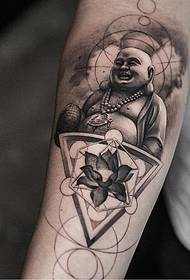 Vzorec tatoo ramena Buddha