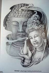 tato Guanyin Bodhisattva tradisional dari pertunjukan tato untuk semua orang