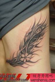 kagandahang baywang sikat na aesthetic feather tattoo Pattern