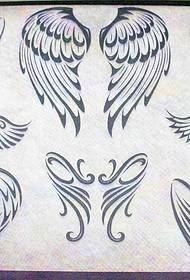 персонализовани узорак тетоваже крила