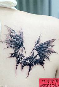 girl shoulders An alternative type of popular mask with wings tattoo pattern