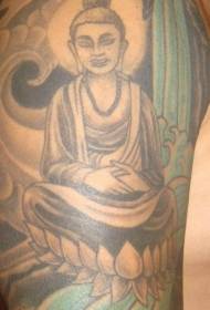 Big Arms Buddha statue Tattoo pattern
