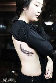 Sumbanan nga tattoo sa Little Beauty Feather Tattoo