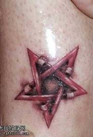 Caj ceg tev pentagram tattoo qauv