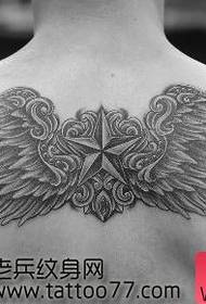 iphethini le-tattoo elithandwayo le-back wing tattoo
